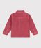 Chemise enfant en velours uni rose