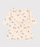 Robe manches longues en jersey bébé blanc AVALANCHE/ MULTICO
