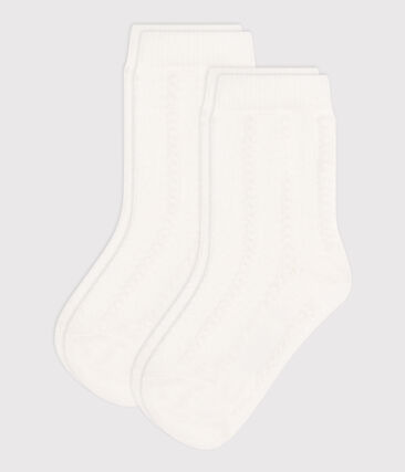 Lot de 2 paires de chaussettes unies en jersey de coton bébé