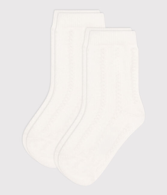 Lot de 2 paires de chaussettes unies en jersey de coton bébé variante 2