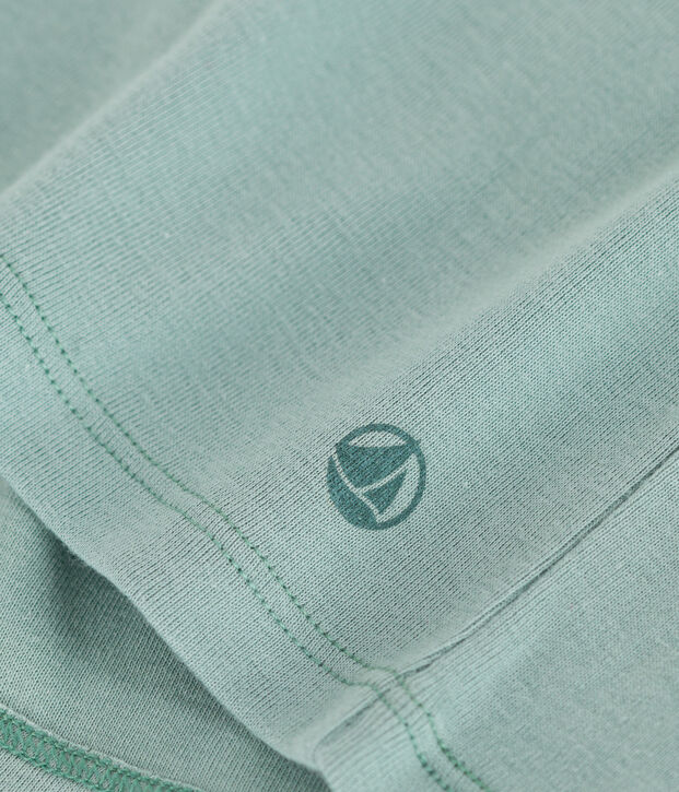 Teeshirt enfant en coton manches courtes uni vert