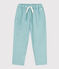 Pantalon large en serge de coton enfant garçon vert BOB