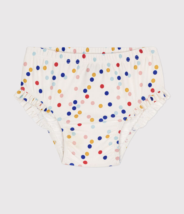 Culotte de bain b&eacute;b&eacute; blanc/multicouleur