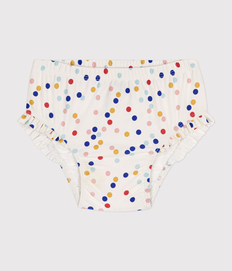 Culotte de bain b&eacute;b&eacute; blanc MARSHMALLOW/blanc MULTICO