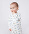 Pyjama bébé en coton dinosaures blanc MARSHMALLOW/blanc MULTICO