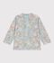 Tee-shirt anti UV b&eacute;b&eacute;, imprim&eacute; fleurs bleu/multicouleur