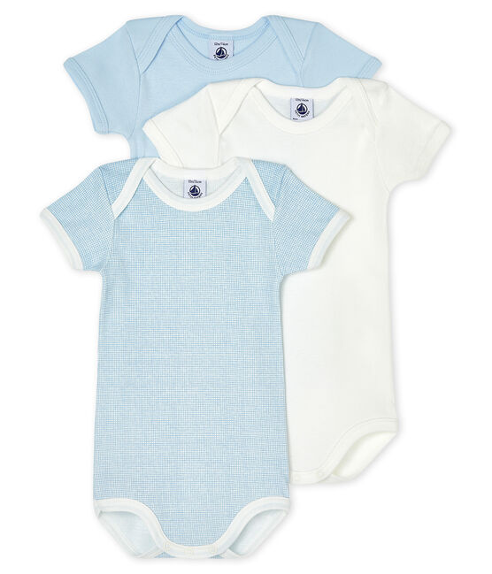 Trio de bodies manches courtes bébé variante 1
