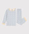 Pyjama en velours imprimé fusées enfant blanc MARSHMALLOW/blanc MULTICO