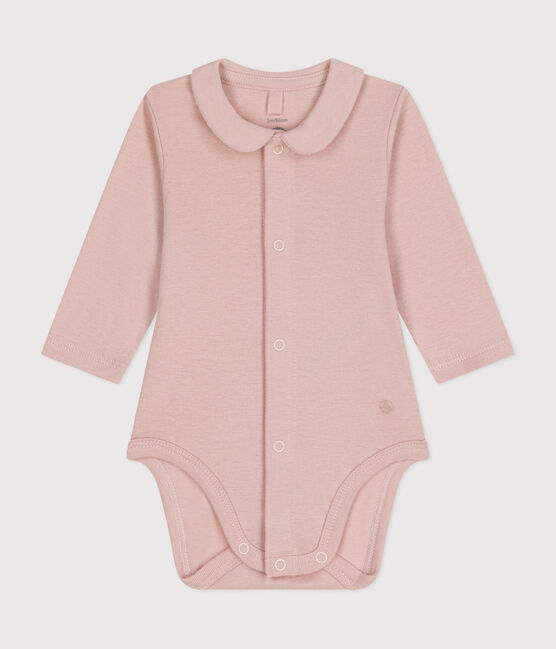 Body manches longues à col bébé rose SALINE