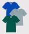 Lot de 3 tee-shirts manches courtes en coton petit garçon variante 1