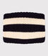 Snood rayé en tricot doublé en polaire bébé/enfant garçon-fille