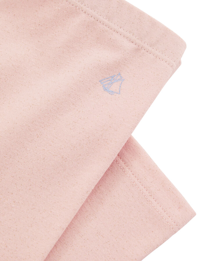 Legging court enfant fille rose/jaune