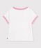Tee-shirt enfant manches courtes uni blanc