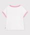 Tee-shirt enfant manches courtes uni blanc