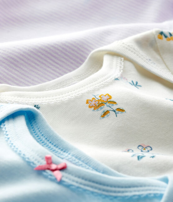 Lot de 3 bodies manches longues bébé fille variante 1