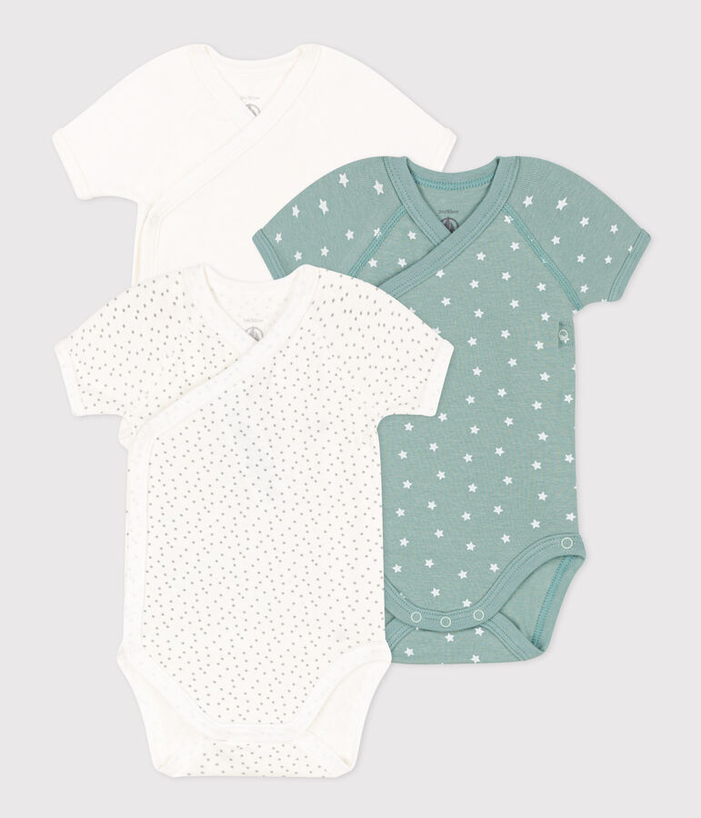 LOT DE 3 BODIES MANCHES COURTES B&Eacute;B&Eacute; EN COTON variante 1