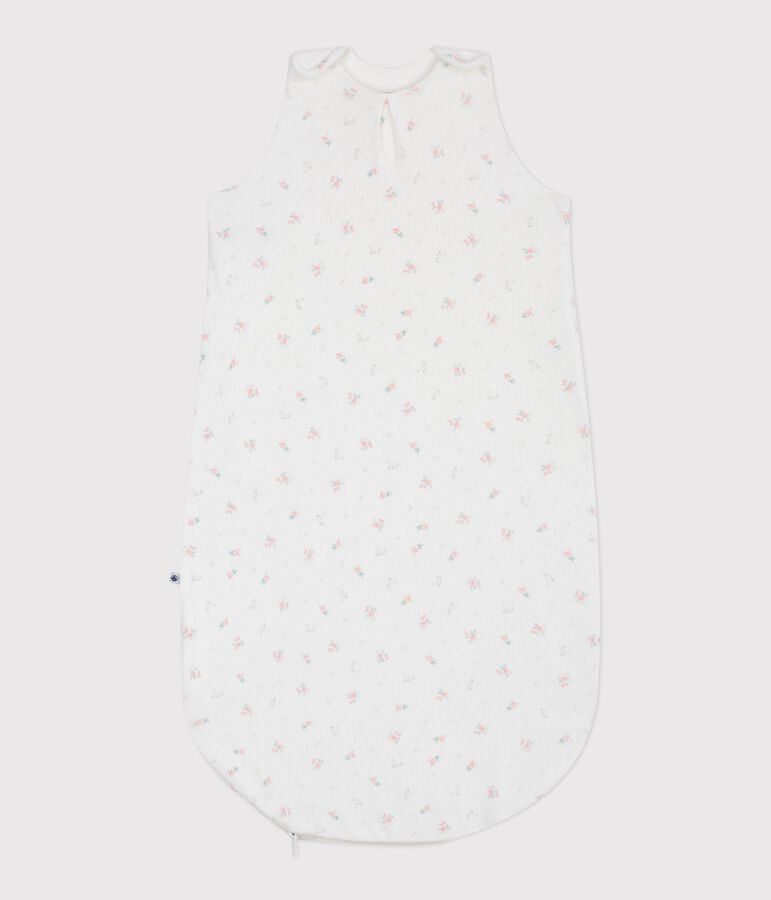Gigoteuse b&eacute;b&eacute; en coton fleuri TOG 0.5 blanc/multicouleur