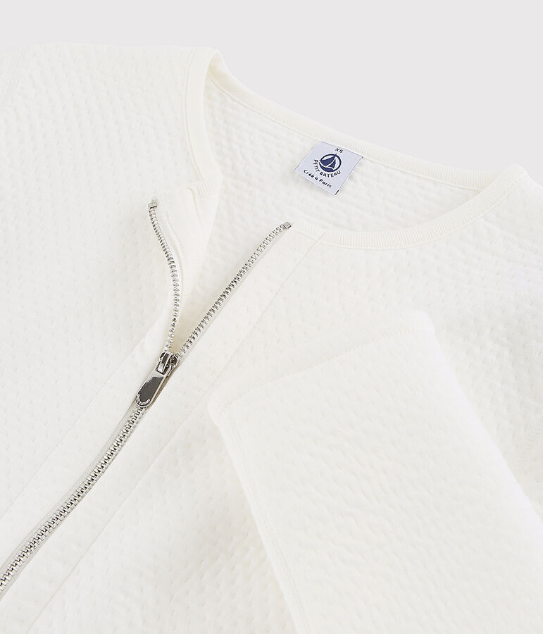 Veste cardigan Femme blanc MARSHMALLOW