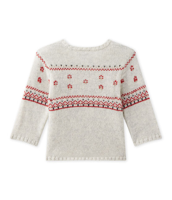 Cardigan bébé mixte en tricot gris MONTELIMAR CHINE