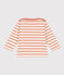 Marinière en jersey épais bébé rose AVALANCHE/blanc SIENNA