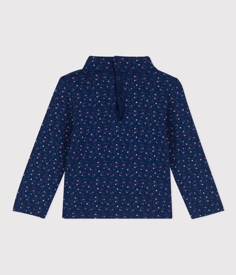 Sous pull en coton b&eacute;b&eacute; bleu MEDIEVAL/blanc MULTICO