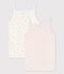 Lot de 2 chemises à bretelles soleils petite fille en coton biologique variante 1