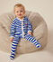 Pyjama de Noël en velours bébé bleu CALVIN/ MARSHMALLOW
