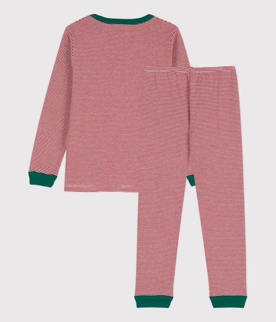 Pyjama milleraies en coton enfant STOP/ MARSHMALLOW