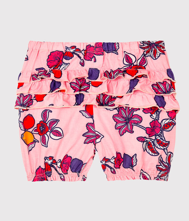 Culotte bloomer b&eacute;b&eacute; fille imprim&eacute;e rose/multicouleur
