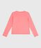 Cardigan enfant en coton uni rose