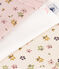 Lot de 3 bodies manches longues fleurs en coton bébé variante 1