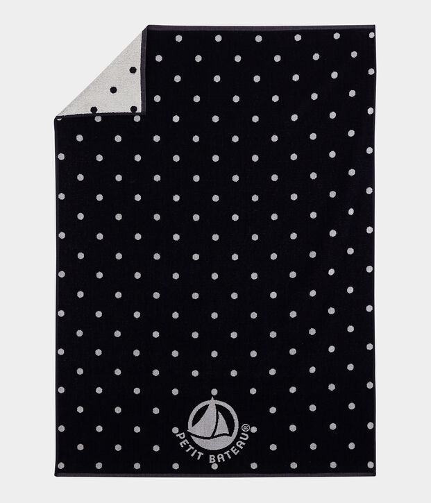 Serviette de plage bleu/blanc