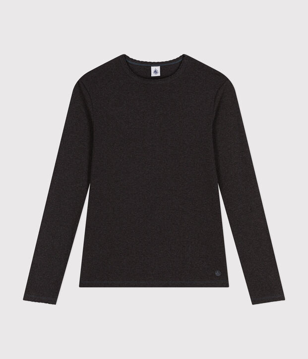 TEE-SHIRT L'ICONIQUE COCOTTE EN COTON FEMME gris