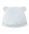Bonnet de naissance bébé mixte en velours bleu FRAICHEUR