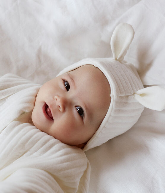 Lot bonnet et chaussons bébé en tubique variante 1