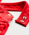 Salopette courte bébé fille en jersey lourd rouge TERKUIT