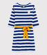 Robe rayée manches longues Femme