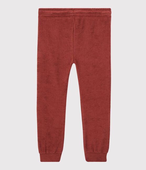 Pantalon en bouclette éponge enfant fille marron OMBRIE