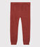 Pantalon en bouclette éponge enfant fille marron OMBRIE