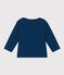 Tee-shirt manches longues en jersey flammé bébé bleu INCOGNITO