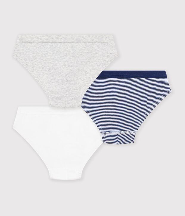 Lot de 3 slips en coton multicouleur