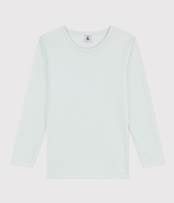 Tee Shirt manches longues en coton bleu AGLA