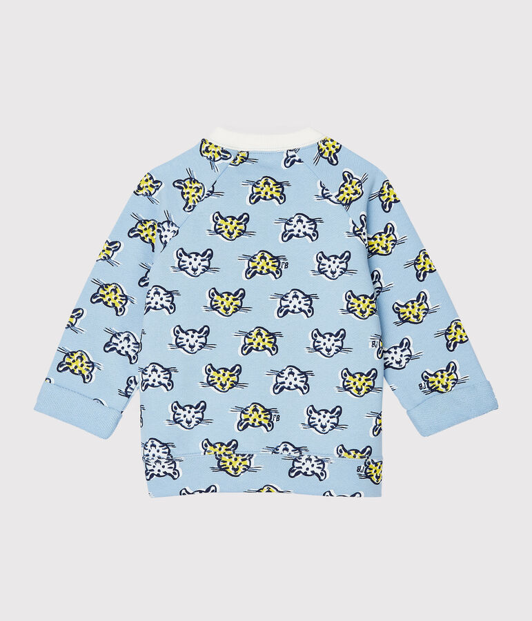 Sweatshirt b&eacute;b&eacute; gar&ccedil;on en molleton bleu/multicouleur