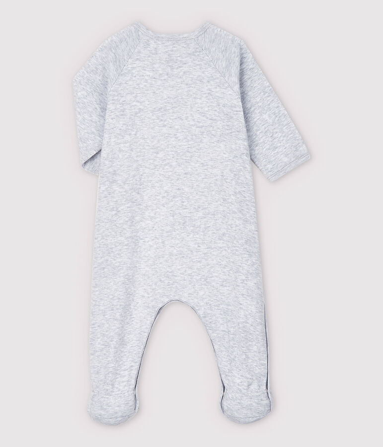 Dors-bien gris chin&eacute; b&eacute;b&eacute; en coton biologique gris POUSSIERE CHINE