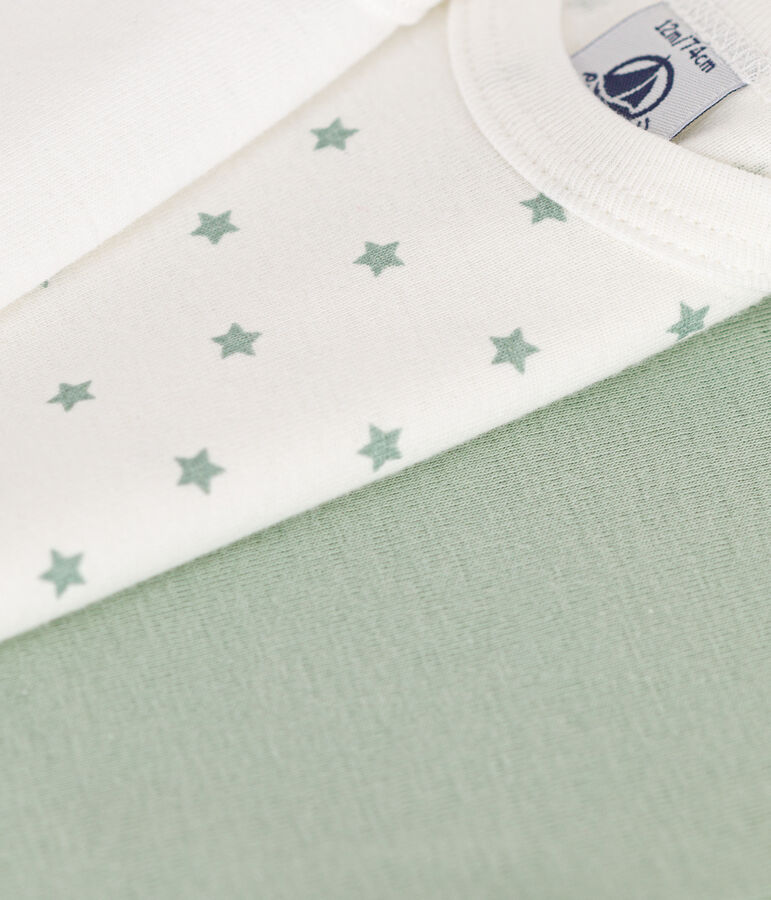 Lot de 3 bodies manches courtes en coton b&eacute;b&eacute; variante 1