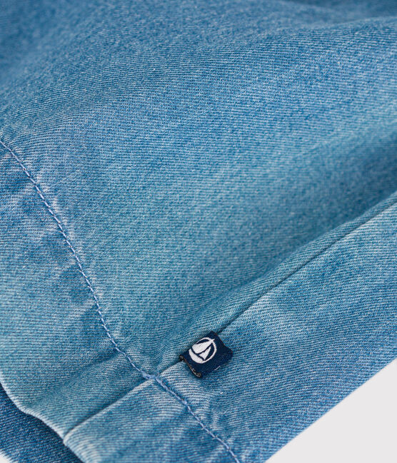Robe sans manche en denim léger bébé bleu DENIM CLAIR