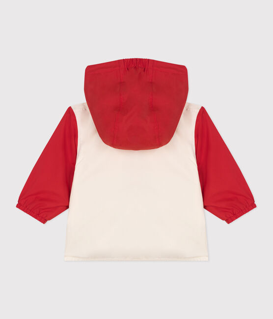 Coupe-vent bébé imprimé colorblock, doublure milleraies rouge AURORA/ MULTICO