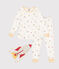 Pyjama déguisement en coton imprimé espace enfant blanc MARSHMALLOW/blanc MULTICO