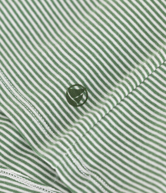 Tee-shirt Femme l'Iconique en coton rayé PALMERAIE/ MARSHMALLOW
