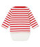 Body marinière iconique bébé garçon blanc MARSHMALLOW/rouge TERKUIT
